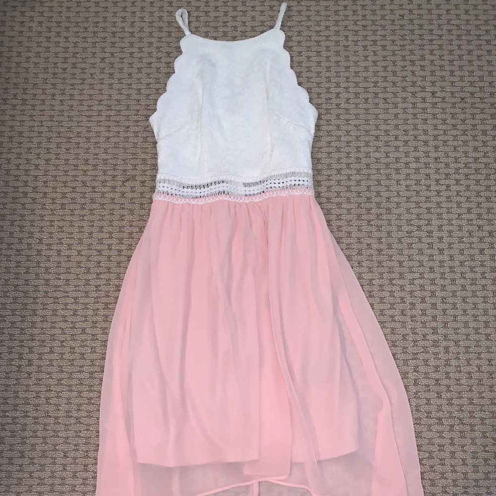 IN san francisco white and pink halter dress